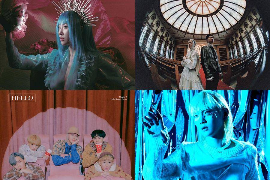 Sunmi (instagram.com/official_sunmi) | Lee Hi dan B.I (instagram.com/aomgofficial) | CIX (twitter.com/CIX_Official) | Key SHINee (twitter.com/SHINee)