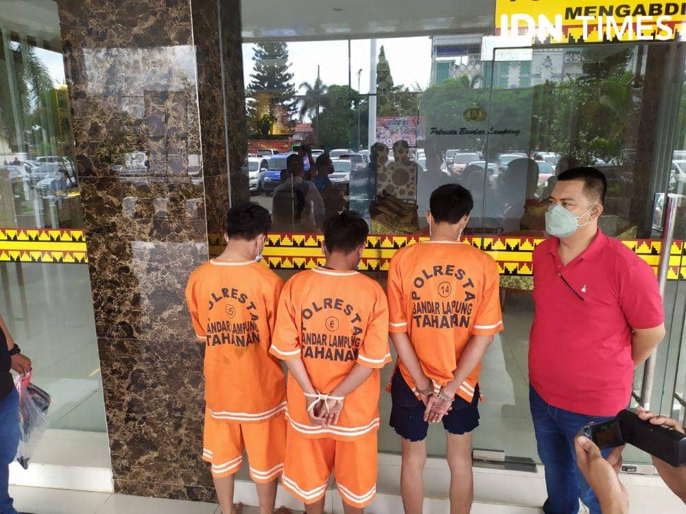 Polisi Tangkap 3 Tersangka Pencuri Meresahkan di Bandar Lampung