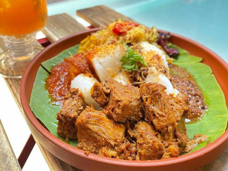 ilustrasi sajian rendang nangka (instagram.com/@kafe_kleptokrat)