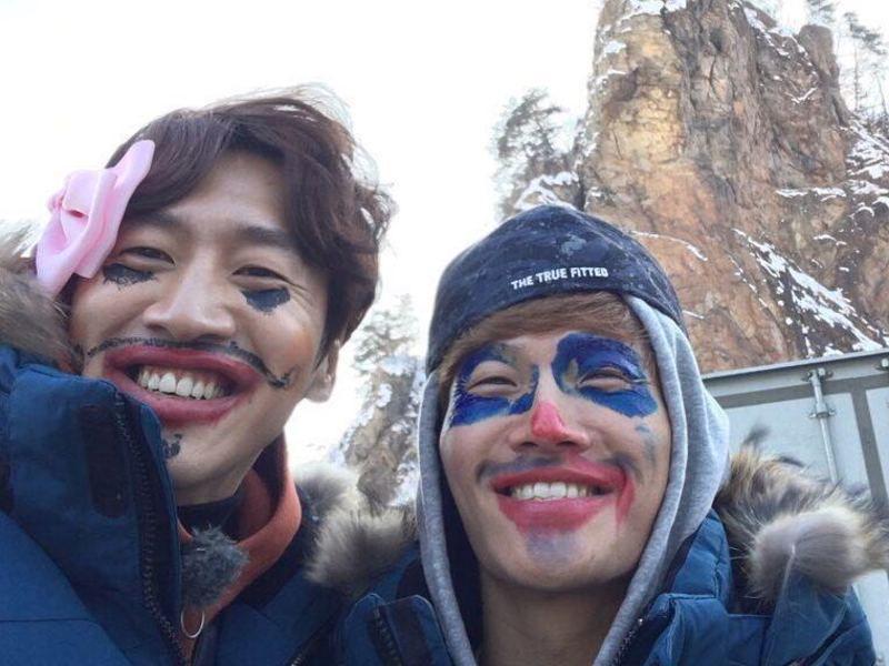 9 Momen Lee Kwang Soo dan Kim Jong Kook, sang Jerapah dan Singa