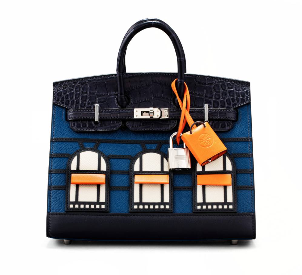 Birkin Faubourg Sellier 20 in Veau Madame, Matte Alligator, Sombrero, Epsom and Swift Leather with Palladium Hardware (sothebys.com)
