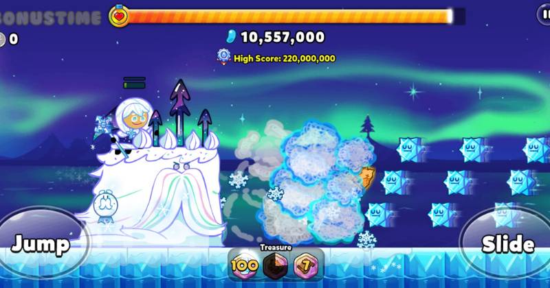 gameplay Snow Sugar Cookie (dok. Devsisters/Cookie Run: OvenBreak)