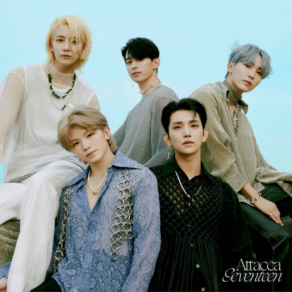 Anggota Vocal Unit SEVENTEEN dalam pemotretan album ATTACCA (twitter.com/pledis_17)