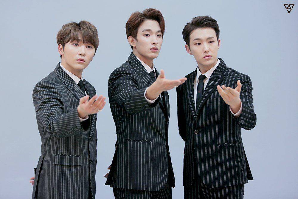 Anggota BooSeokSoon Unit SEVENTEEN dalam pemotretan single Just Do It (twitter.com/pledis_17)