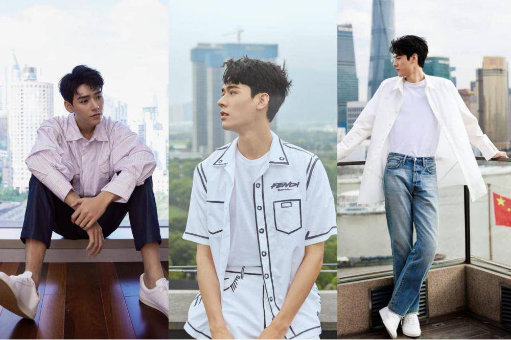 padu padan outfit nuansa putih ala Gong Jun (instagram.com/gongjunhahaha)