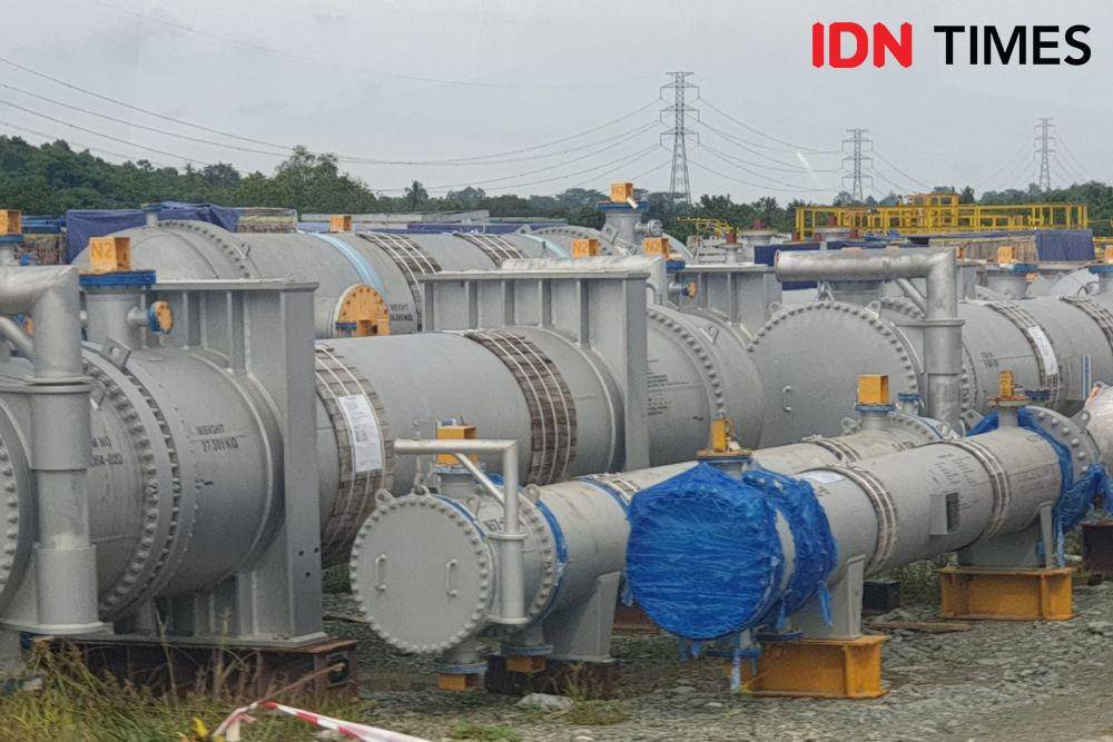 Dirut Pertamina Nicke Widyawati Site Visit RDMP Kilang Balikpapan (8/1/2022). (IDN Times/Uni Lubis)