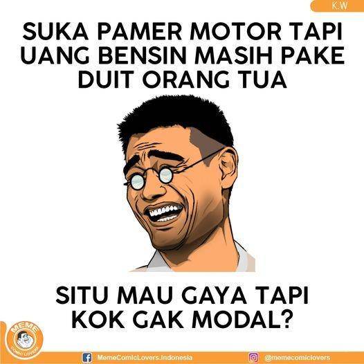 meme pamer (facebook.com/memecomiclovers.indonesia)