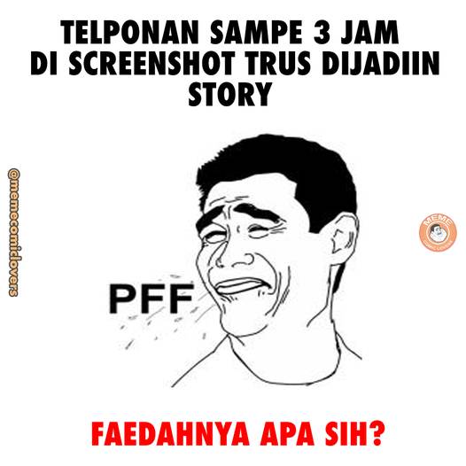 meme pamer (facebook.com/memecomiclovers)