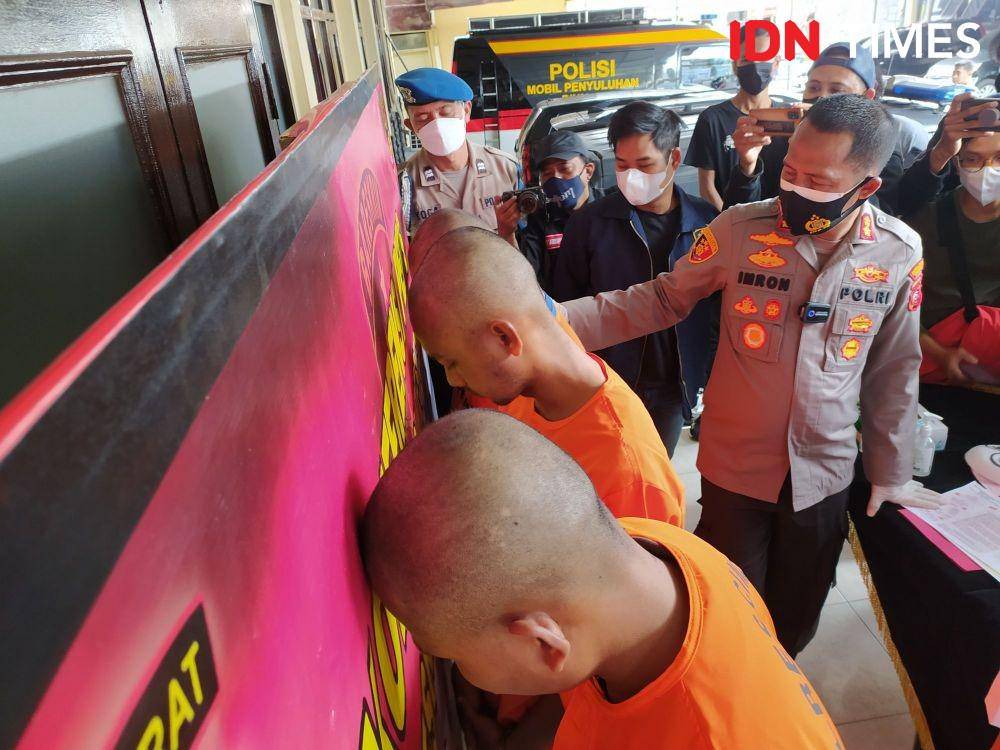 Polisi amankan pelaku pembunuhan anggota XTC. (IDN Times/Bagus F)