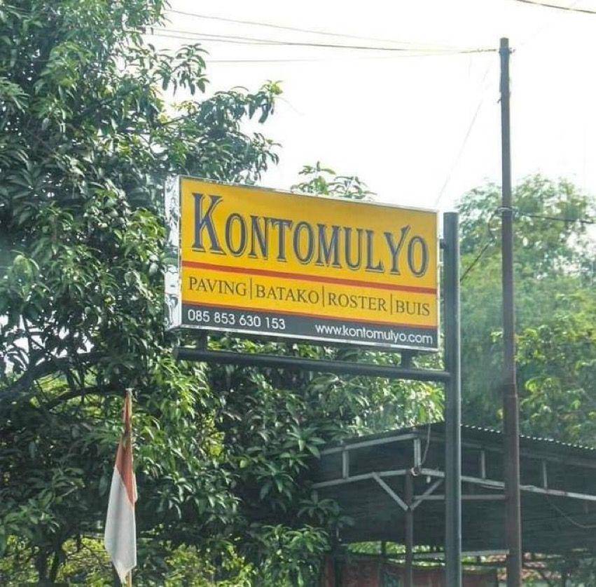papan informasi kocak (twitter.com/jowoshitpost)