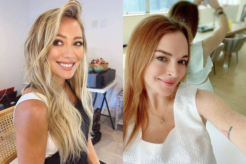 Hillary Duff (instagram.com/hillaryduff) | Lindsay Lohan (instagram.com/lindsaylohan)