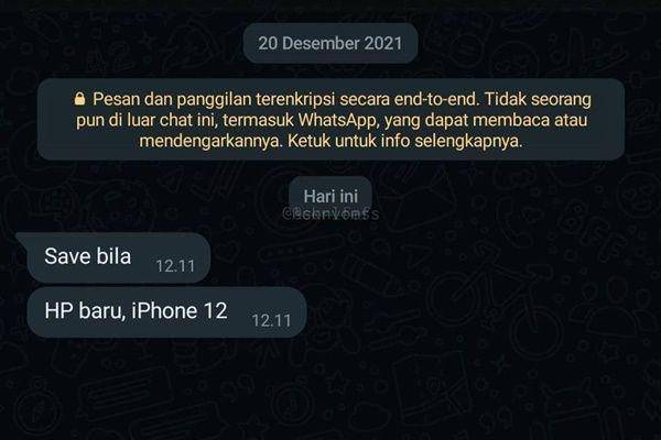 chat kasih tahu nomor WA (twitter.com/convomf)