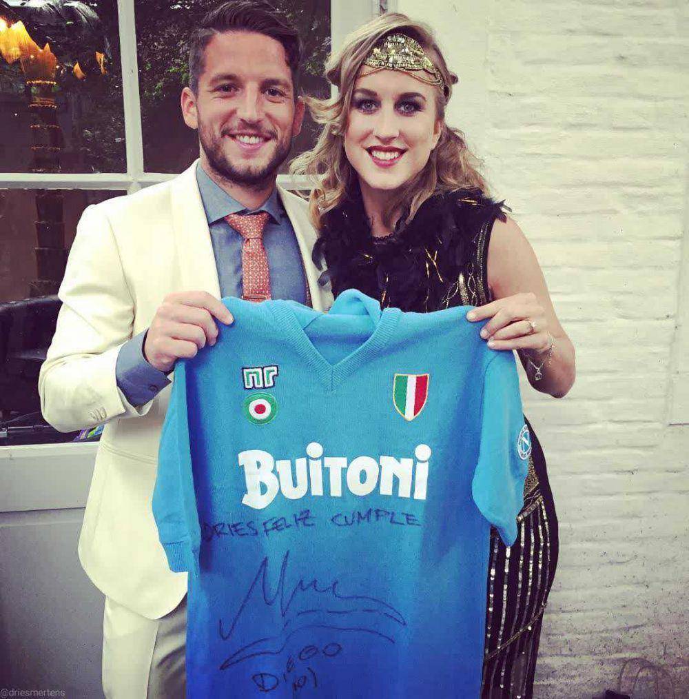 Dries Mertens dan istri (instagram.com/driesmertens)