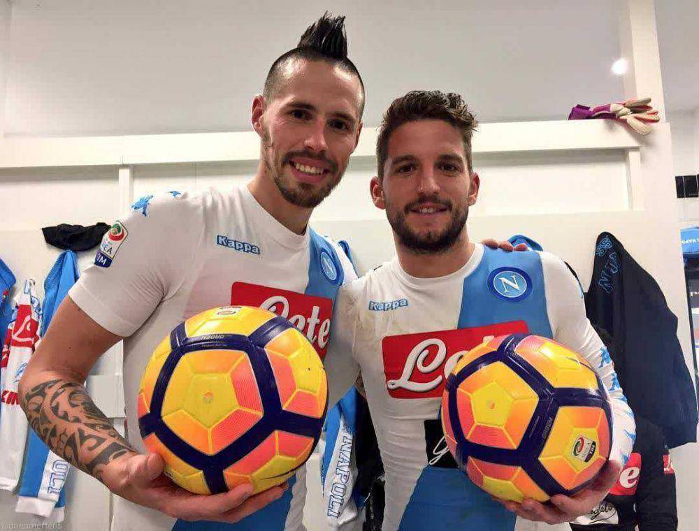 Dries Mertens dan Marek Hamsik (instagram.com/driesmertens)