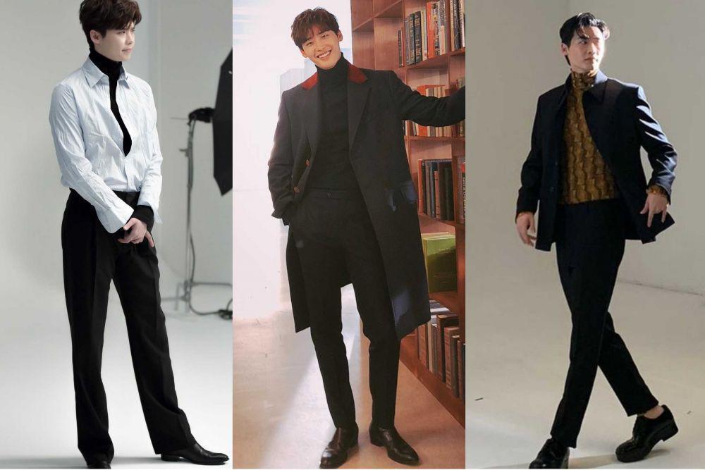 10 Inspirasi Outfit dengan Turtleneck ala Lee Jong Suk, Modis Abis!