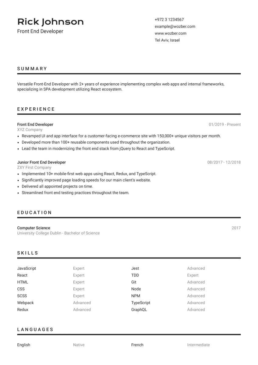 ilustrasi CV ATS-friendly (pexels.com/wozber.com)
