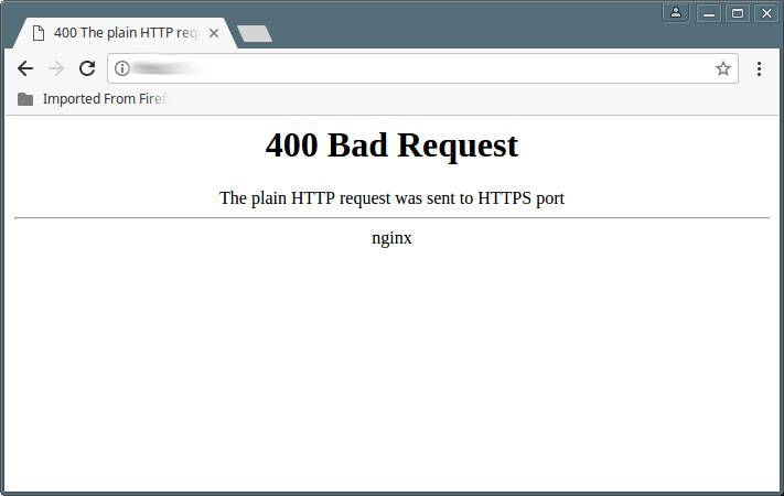 400 Bad Request (www.tecmint.com)