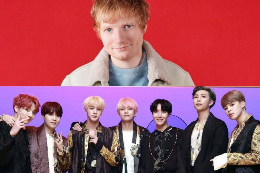 Ed Sheeran dan BTS (instagram.com/edhq | facebook.com/bangtan.official)