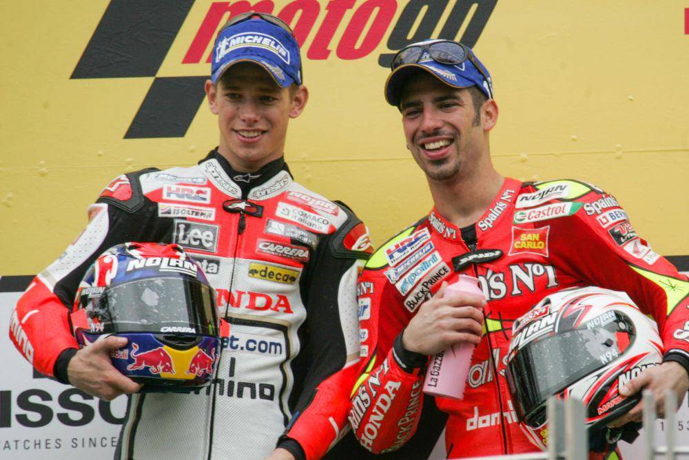 Casey Stoner saat naik podium di GP Turki 2006 (motogp.com)