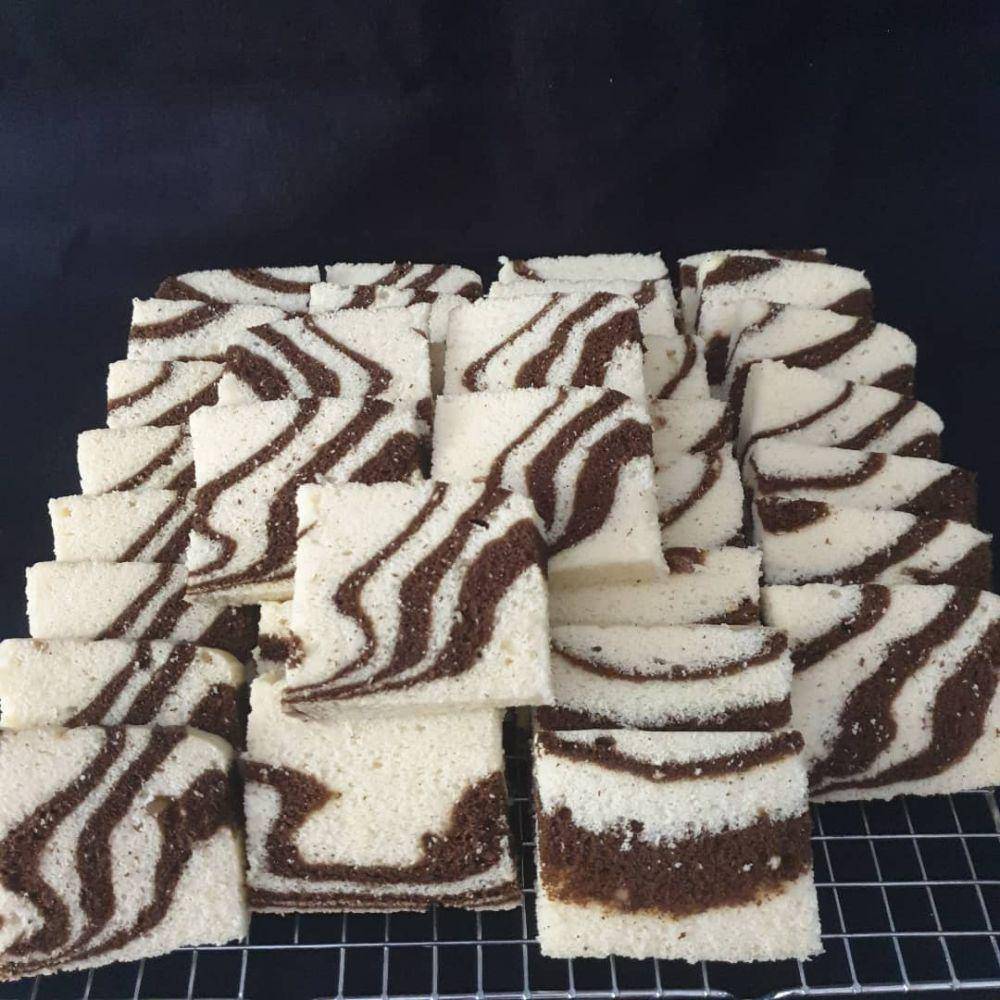 Bolu kukus zebra. (instagram.com/brinaa_cakes)