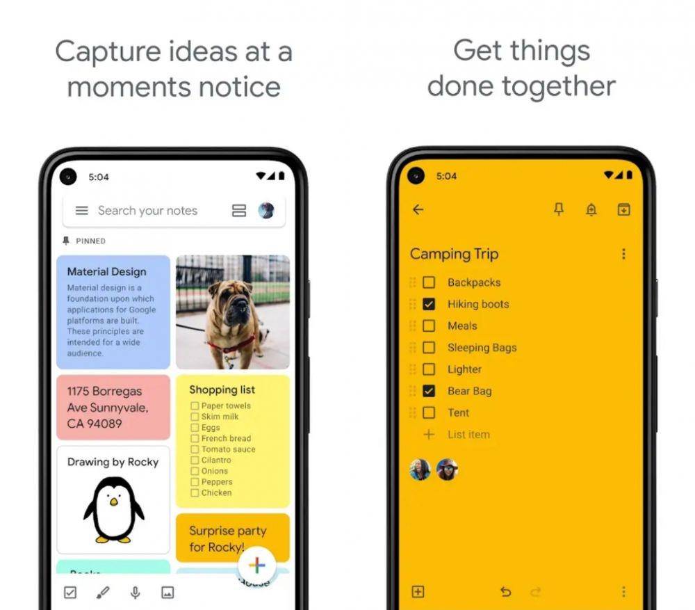 Google Keep Notes (Dok. Google LLC)
