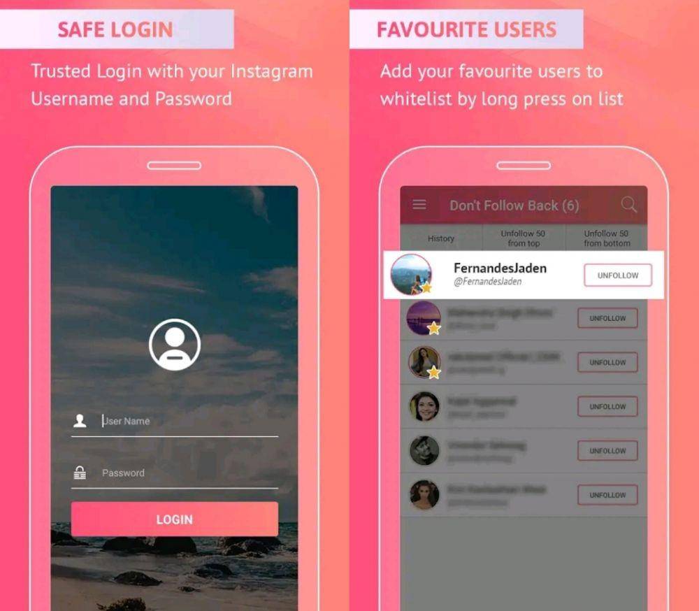 Followers and Unfollowers (Dok. One Tap Labs)