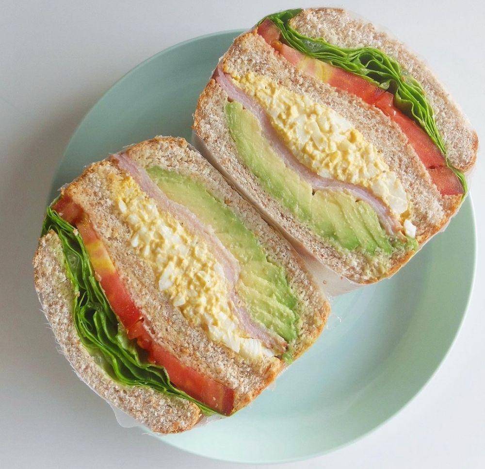 sandwich ala korea (instagram.com/cherry_healthylife)
