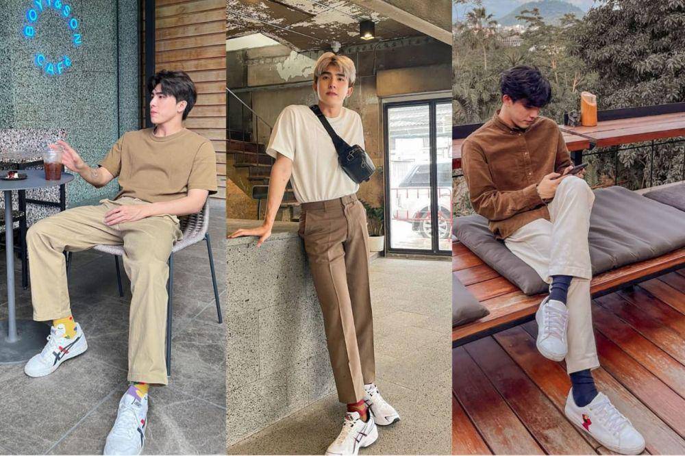 earth tone outfit ala Boom Jiratpisit (instagram.com/bxxm_jj)