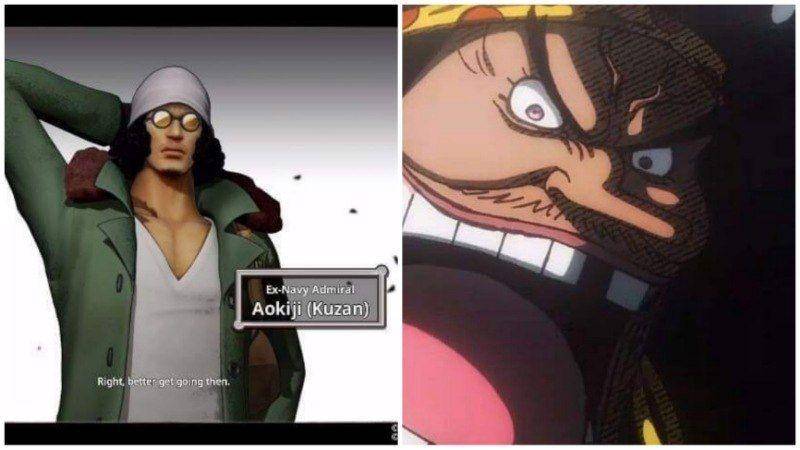Kuzan di OPPW 4 dan Kurohige di anime. (Dok. Bandai Namco/One Piece Pirate Warriors 4 dan dok. Toei Animation/One Piece)