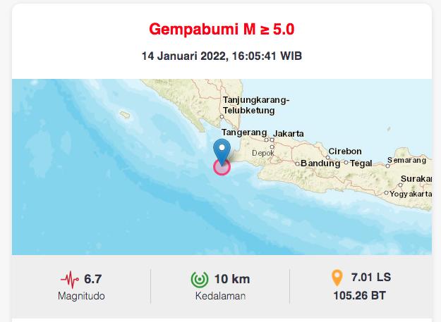 [BREAKING] Gempa, Warga Lebak Panik Berhamburan Keluar Rumah