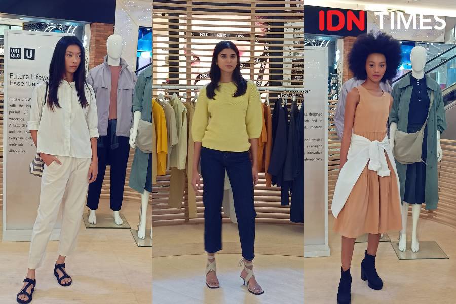 Koleksi LifeWear UNIQLO Spring/Summer 2022. Kamis, 13 Desember 2022. (IDN Times/M. Tarmizi Murdianto)