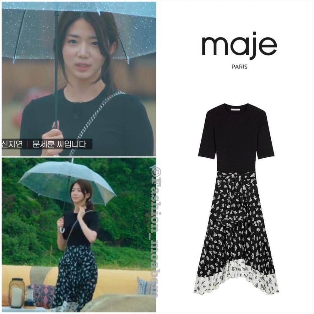 Outfit Shin Ji Yeon (instagram.com/fashion_moabom)