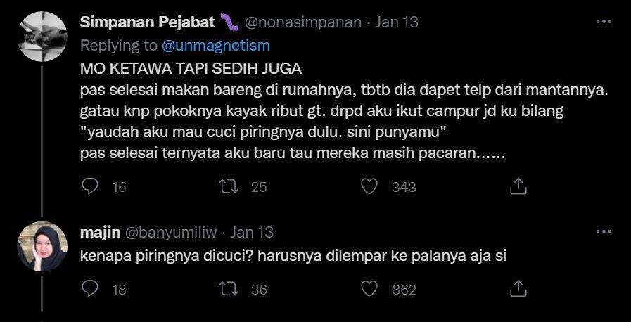 curhat kocak pulang dari rumah pacar (twitter.com/nonasimpanan)