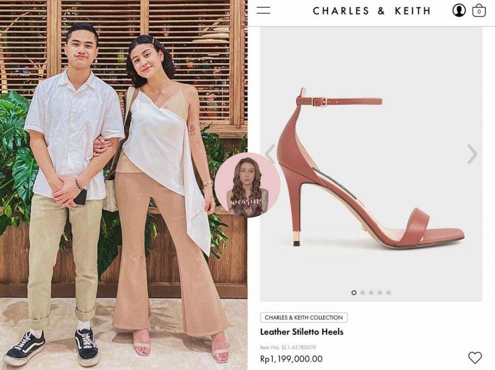 Awkarin memakai heels dari merk Charles and Keith (instagram.com/awkarin.wearing)