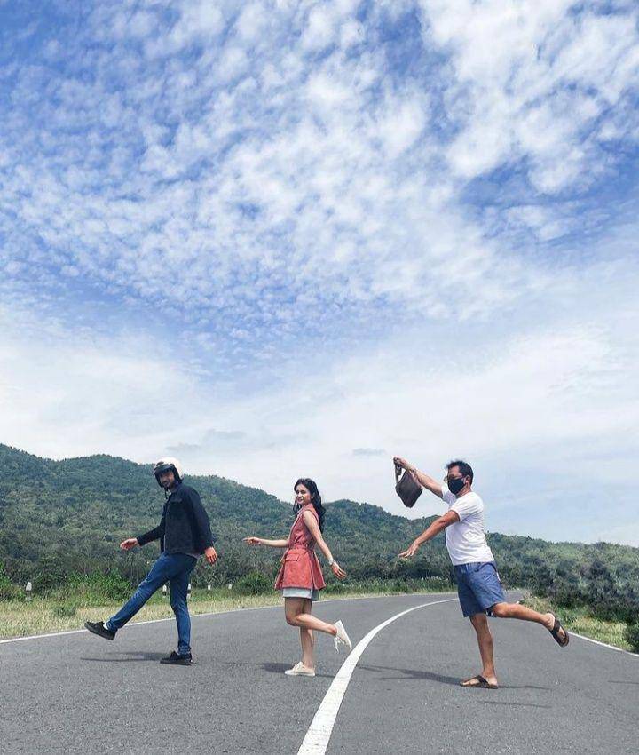Reza Rahadian, Michelle Ziudith dan Hanung Bramantyo (instagram.com/michelleziu)