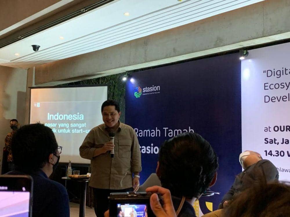 Erick Thohir Pastikan BUMN Siapkan Ekosistem untuk Pelaku Startup