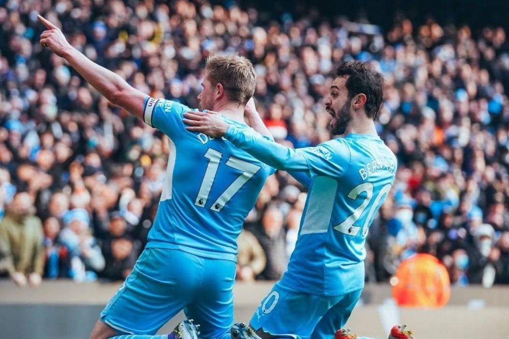 Playmaker Manchester City, Kevin De Bruyne, usai cetak gol ke gawang Chelsea / Instagram @mancity