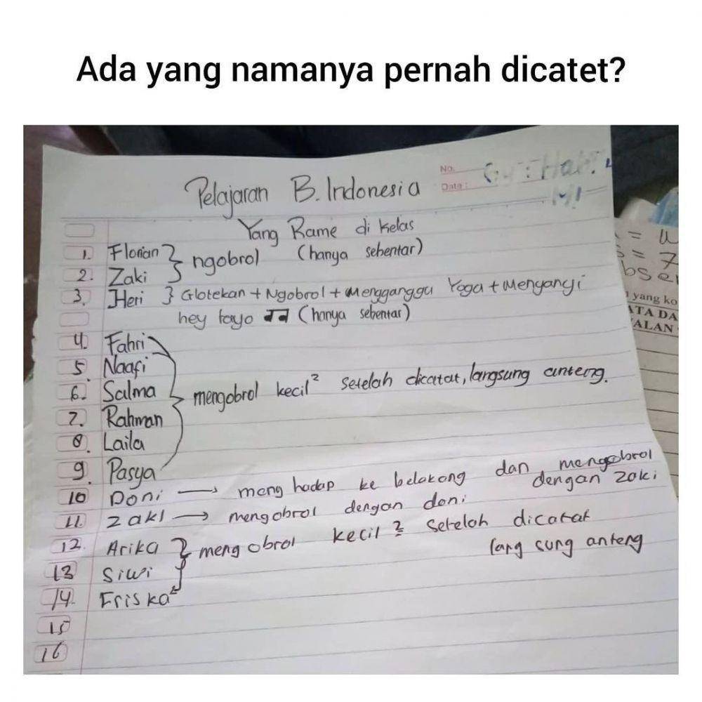 ketakutan sewaktu SD (facebook.com/awrecehhid)