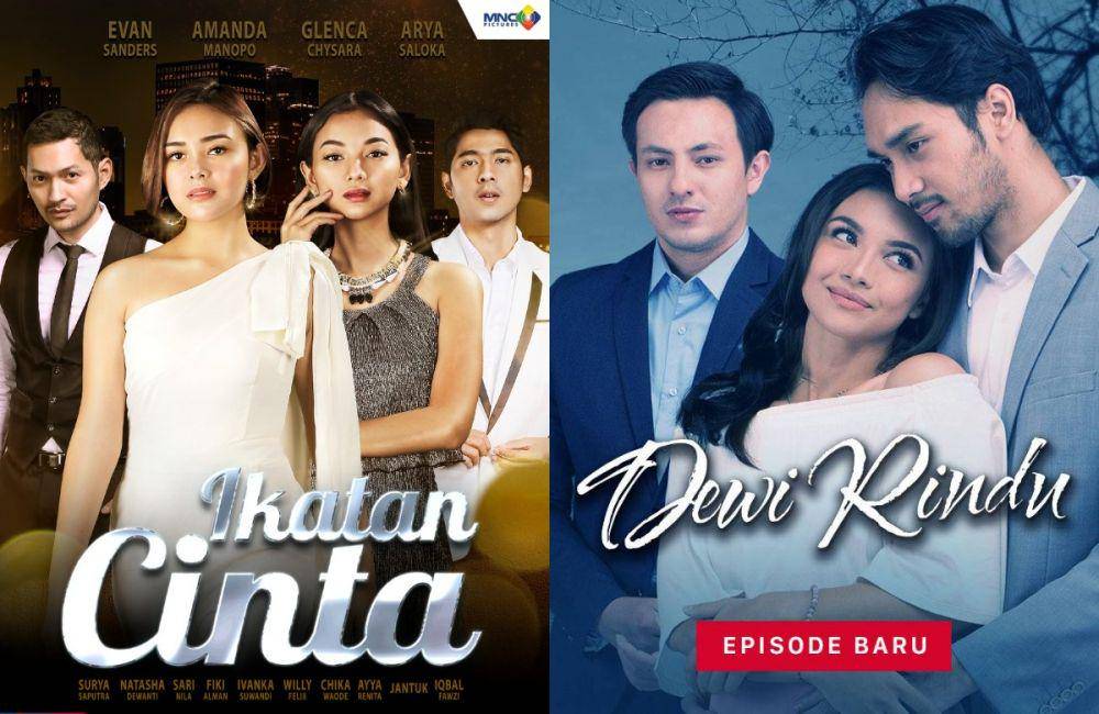 kolase poster sinetron paling populer saat ini (dok. RCTI/Ikatan Cinta | dok. SCTV/Dewi Rindu)