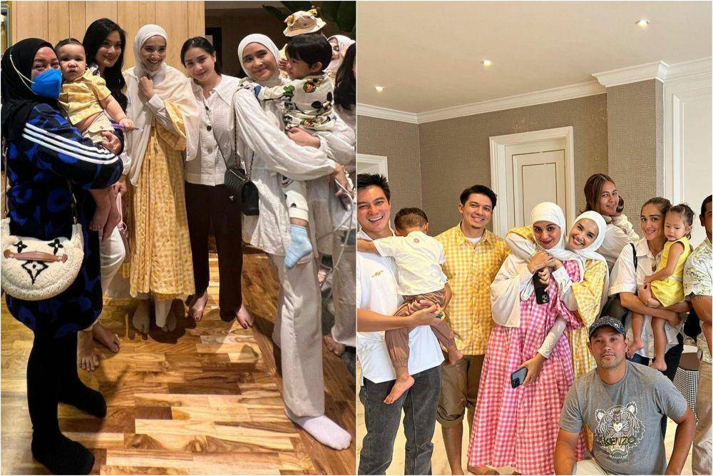 tamu artis di syukuran keluarga Zaskia Sungkar dan Irwansyah (instagram.com/melly_goeslaw)