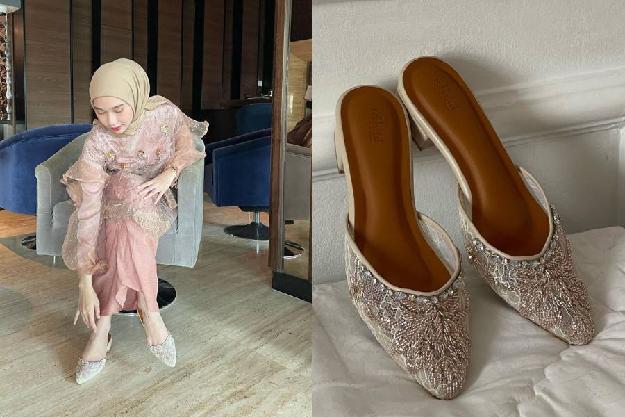 Inspirasi sandal untuk kondangan. (instagram.com/nasariastri)