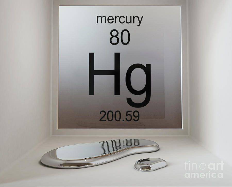 Merkuri adalah unsur kimia dengan nomor atom 80 dan berat atom 200,59 yang diwakili oleh simbol Hg. (fineartamerica.com/Science Picture Co)