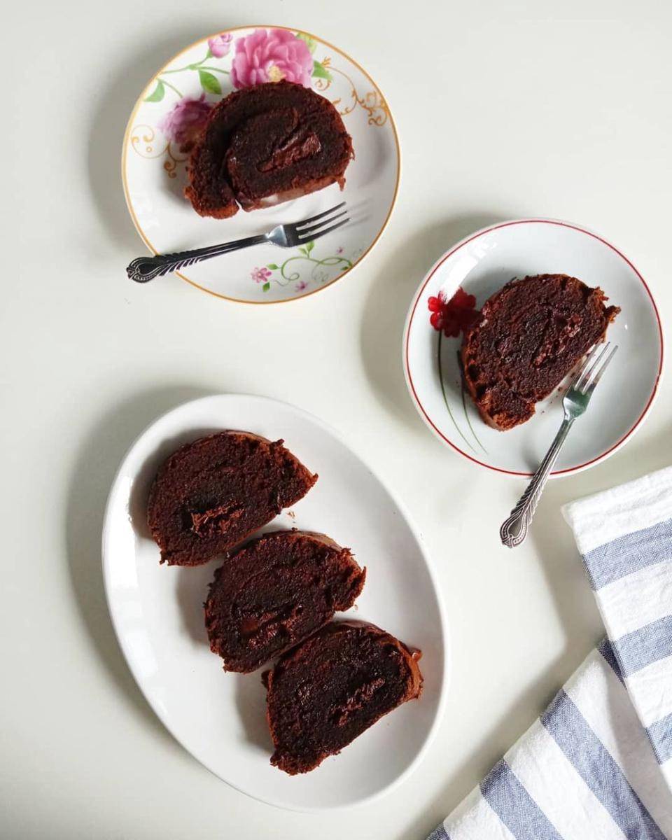 Bolu gulung cokelat (instagram.com/roma_pakpahan)