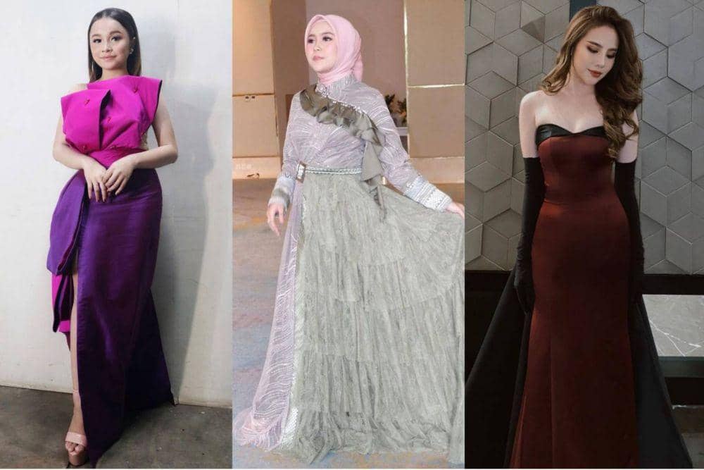 9 Inspirasi Gaun Dua Warna yang Kece, Jadilah Pusat Perhatian!