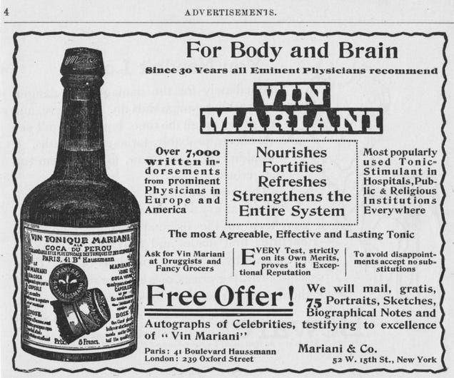 iklan Vin Mariani (io9.com)