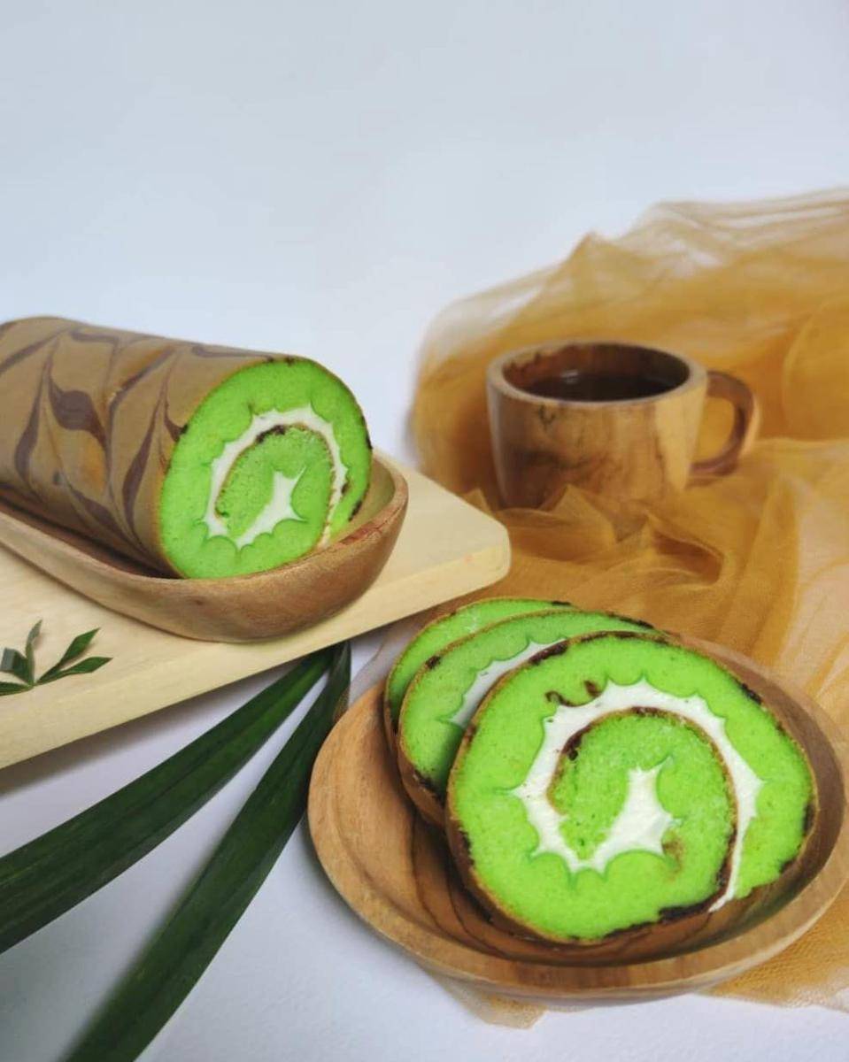 Bolu gulung pandan (instagram.com/hudi_hariyanto)
