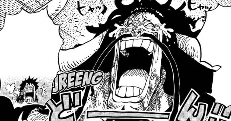Kaido dalam kondisi mabuk. (Dok. Shueisha/One Piece)
