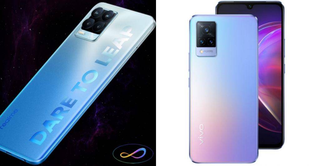 potret vivo V21 5G dan Realme 8 Pro (vivo.com | realme.com)