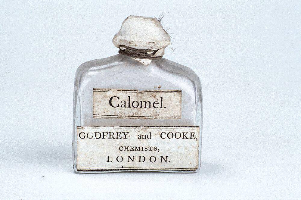 Obat kalomel oleh Godfrey dan Cooke, London tahun 1820 (mhs.ox.ac.uk/History of Science Museum)