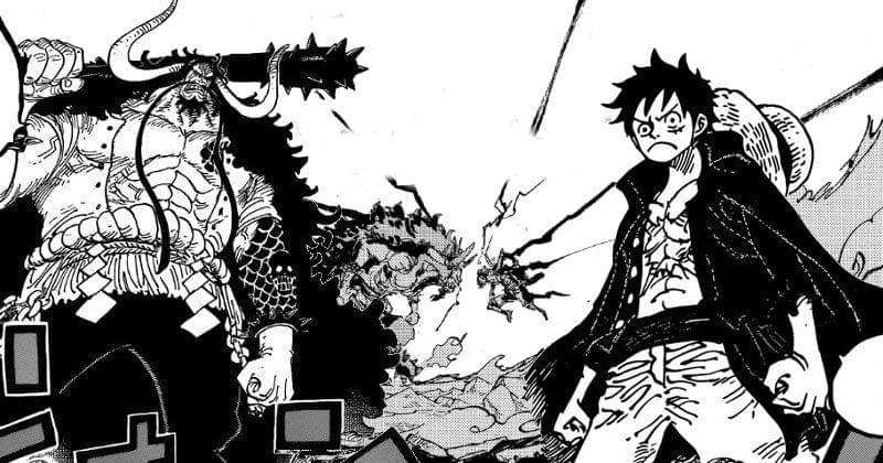 Duel Luffy lawan Kaido. (Dok. Shueisha/One Piece)